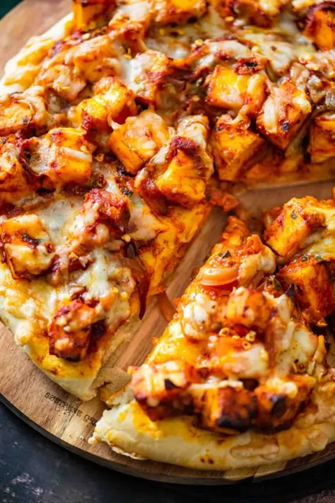 Paneer overload with corn pizza