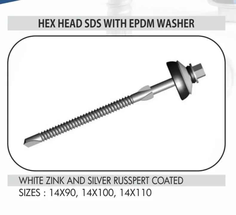 Hex Head SDS with EPDM Washer
