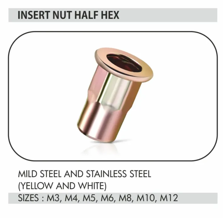 Insert Nut Half Hex