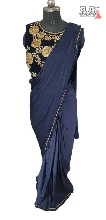 saree with stitched blouse