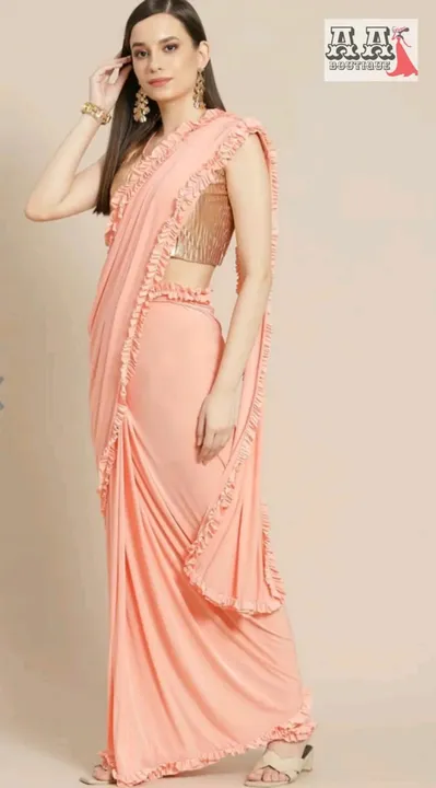 saree with stitched blouse