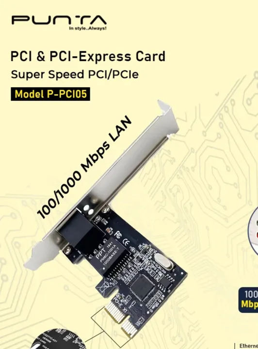pci express card 100/1000 mbps lan speed