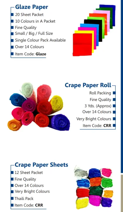 Glaze / Crape Paper