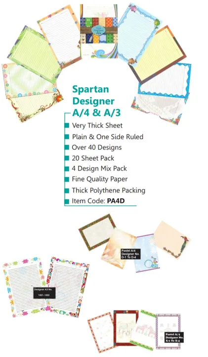 Spartan Designer A/4 & A/3