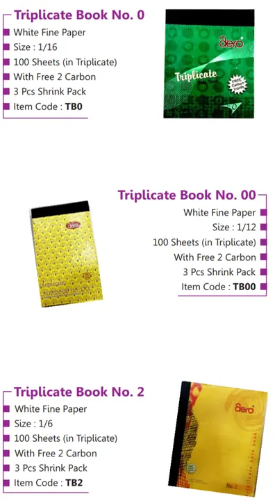 Triplicate Notebook