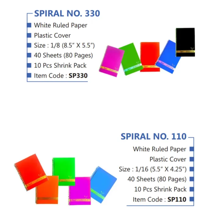 Plastic Cover Spiral Notepad