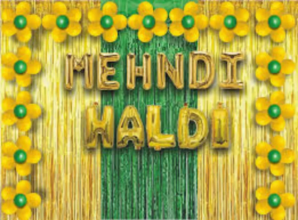 HALDI MEHNDI STAGE DECORATION