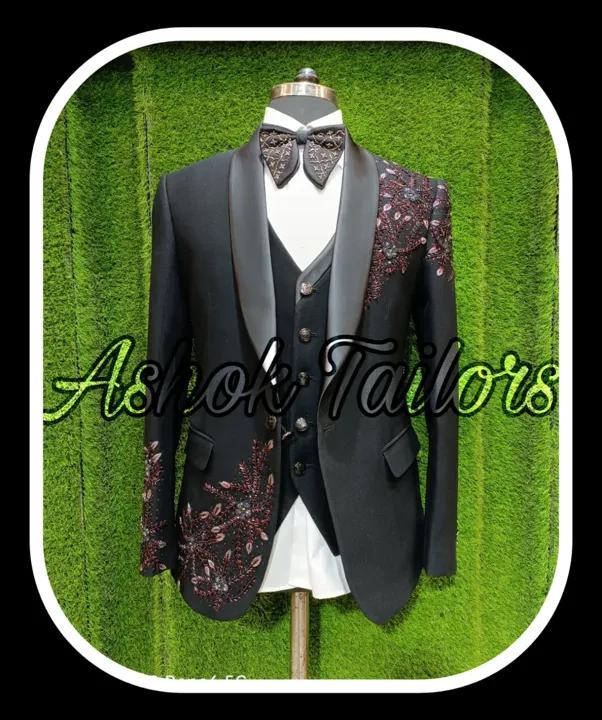 Embroidered Tuxedo Suit