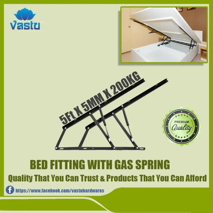 Bed Fitting with Gas Spring