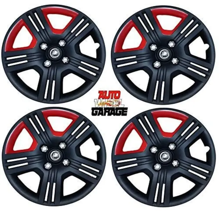 Hotwheelz Sporty Twin Color 14-inch Wheel Cover with Rings Set