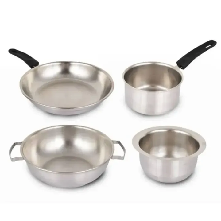 4 Pcs Stainless Steel Cookware Set