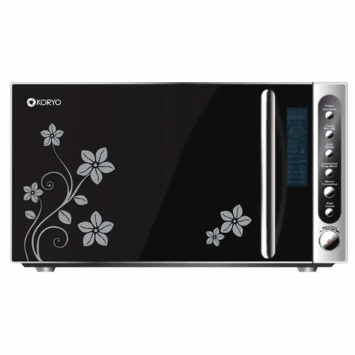 20L Convection Microwave Oven with Floral Design