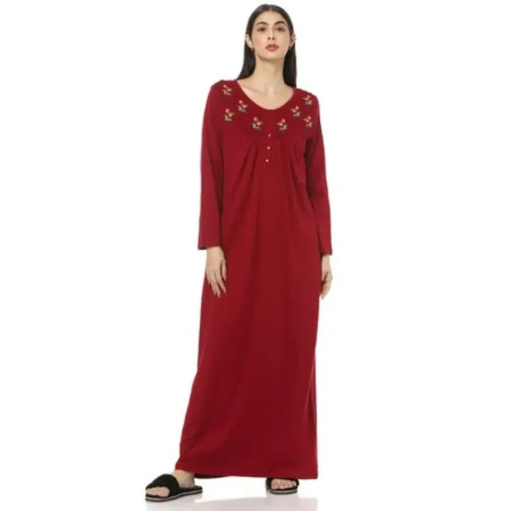 Shyla Solid Women Nightgown