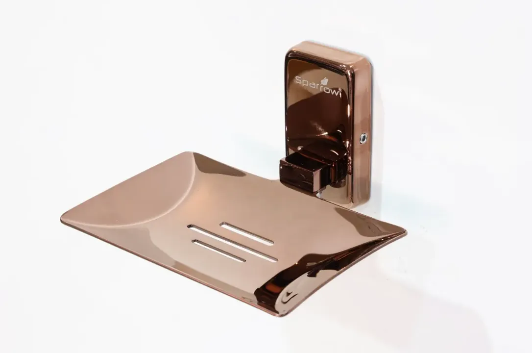 sparrow opal pvd rose gold single soap dish