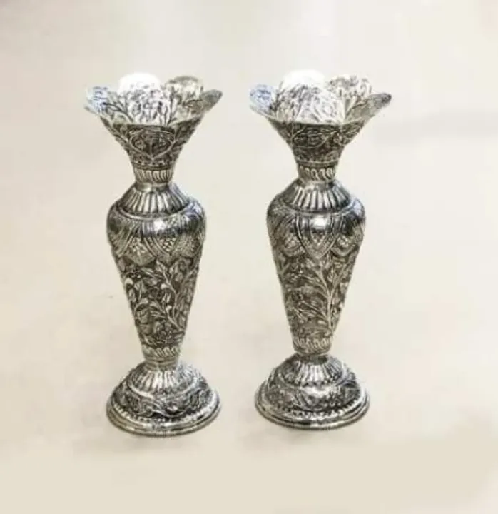 Antique Ethnic Flower Vase pair