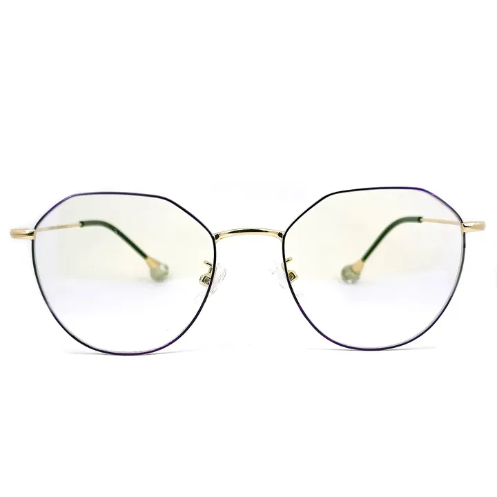 Stylish Round Golden Eyeglasses | Full Rim | Unisex