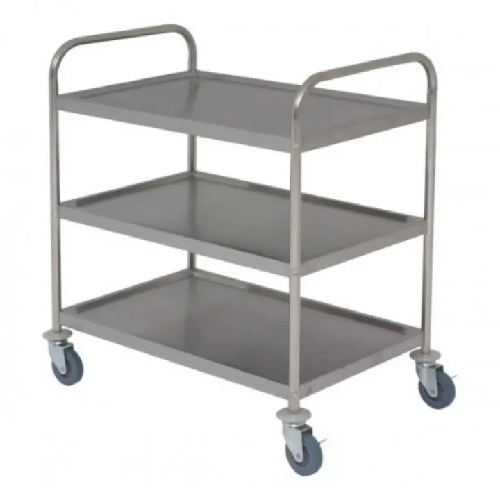 Trolley Stainless Steel With 3 Shelves