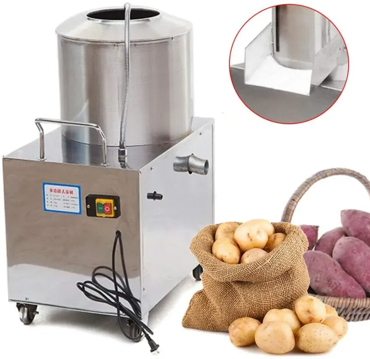 Potato Peeling Machine M.S. Body SS Drum