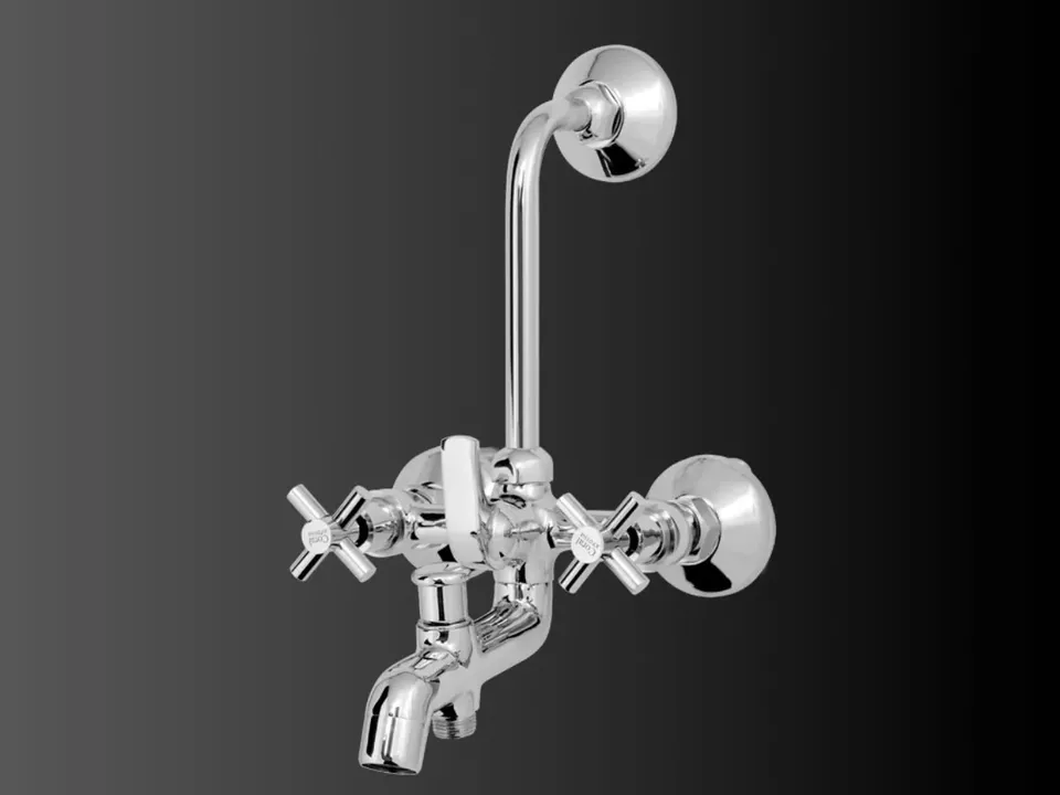 Wall Mixer 2-In-1 With Bend