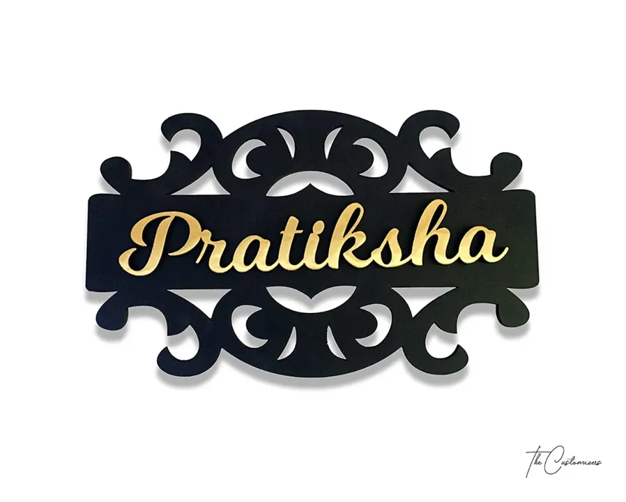 The Customizers, Personalized/Customized Wooden Home Entrance Name Plates Sign for House Door