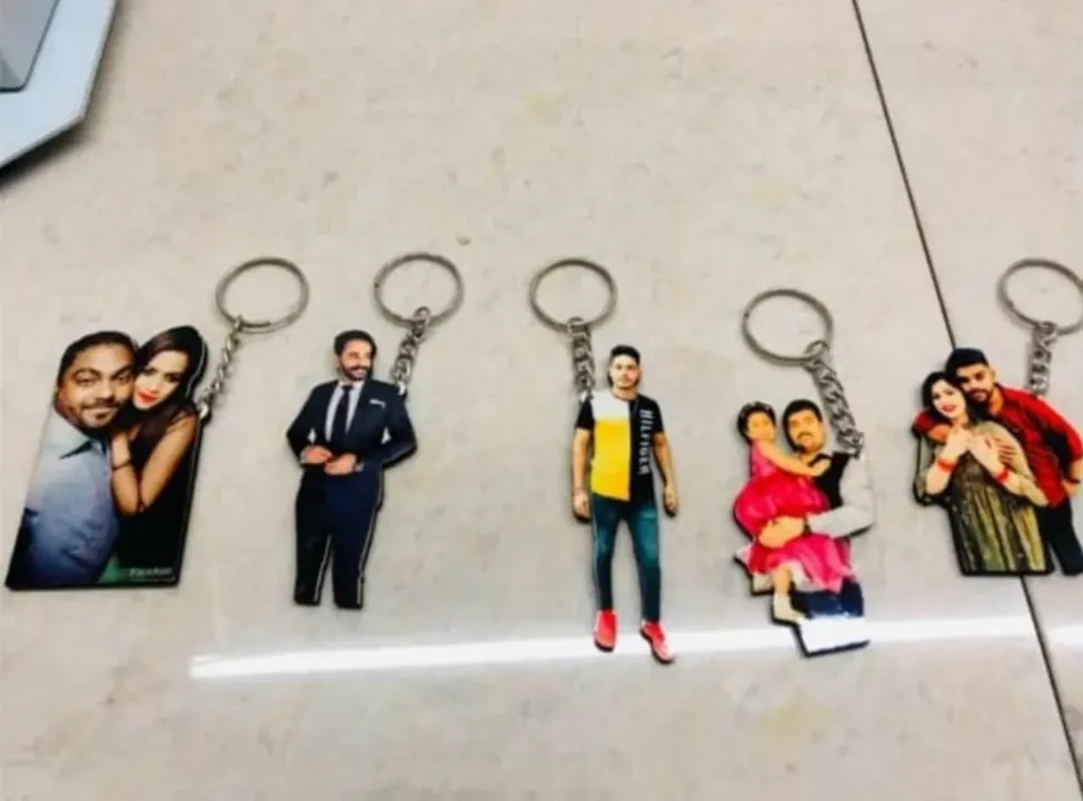 photo cut out keyring