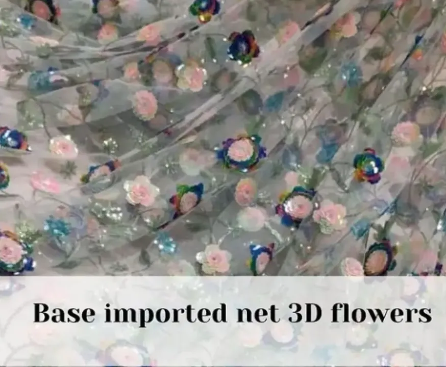 Base Imported Net 3D Flowers