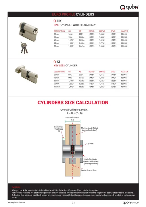 Profile Cylinders