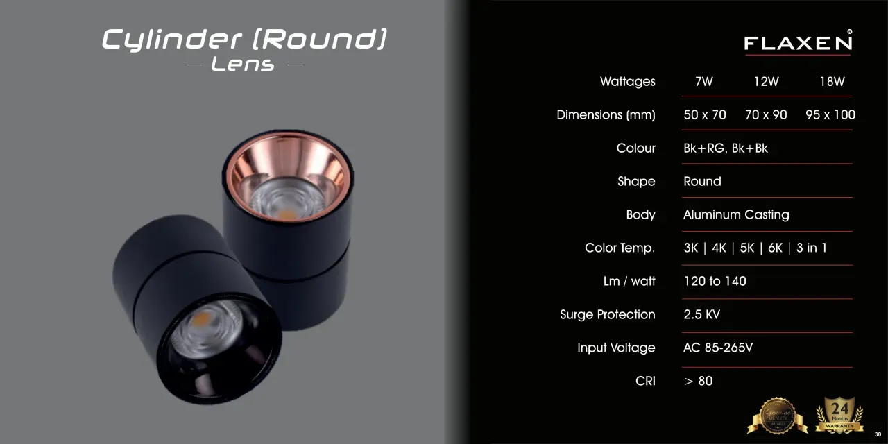 Cylinder (Round) Lens