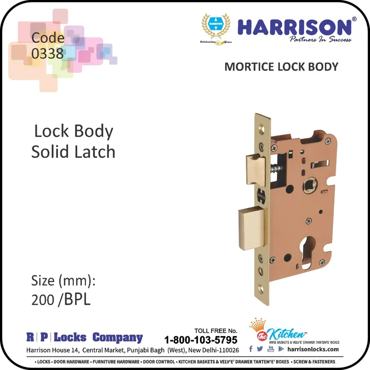 Harrison Mortice Lock