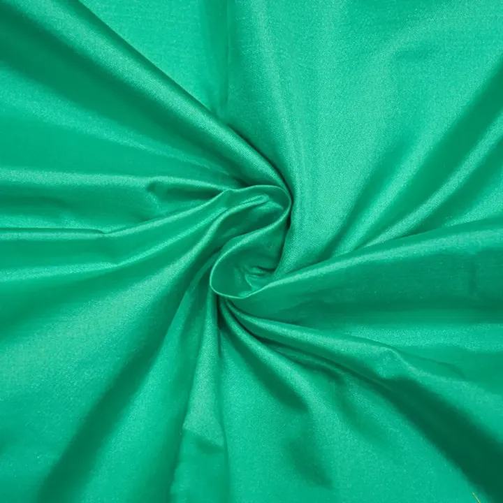 yarn Dyed Light Rama Green Gabardine Silk Fabric