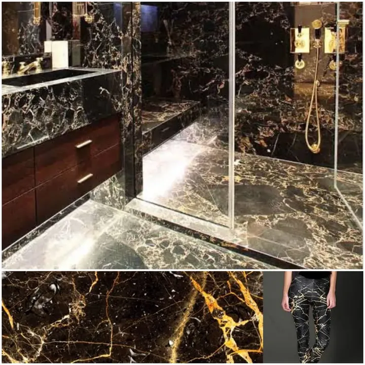 BLACK AND GOLD MARBLE