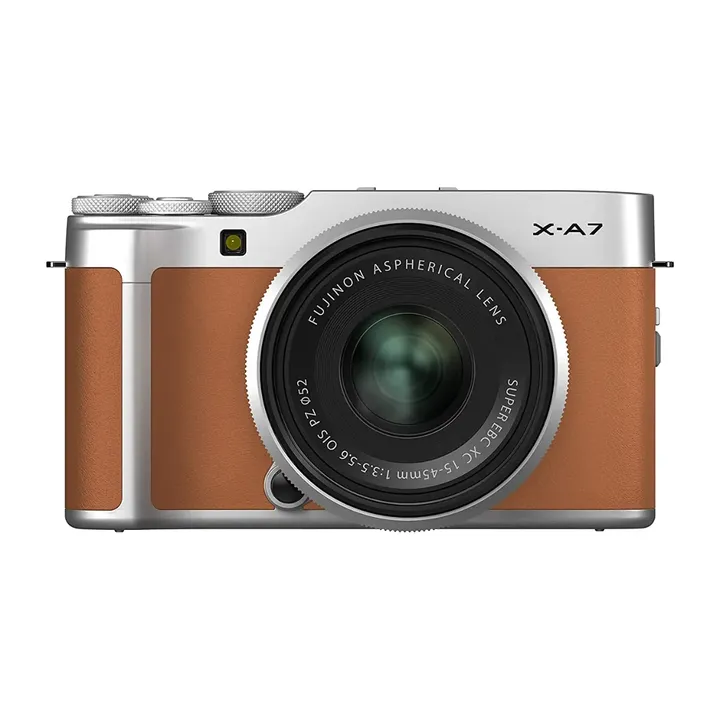 FUJIFILM X Series X-A7 Mirrorless Camera Body With 15-45 mm Lens (Camel Argent)