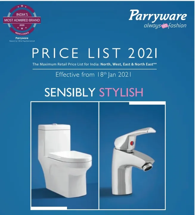 Parryware sanitaryware and facuets
