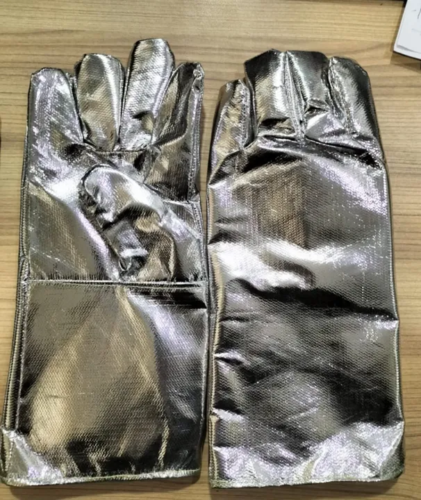 Alluminised Heat Resistant Gloves
