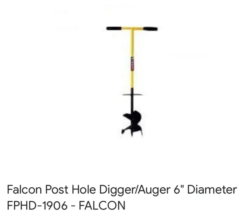 FALCON POST HOLE DIGGER/AUGER 6” FPHD 1906