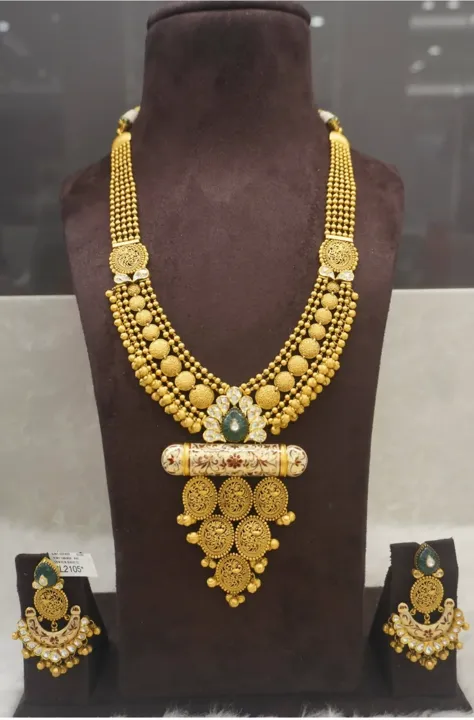 Antique kundan long necklace