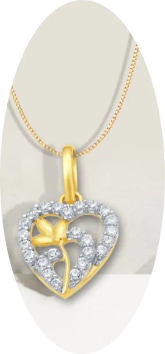 Gold chain pendant