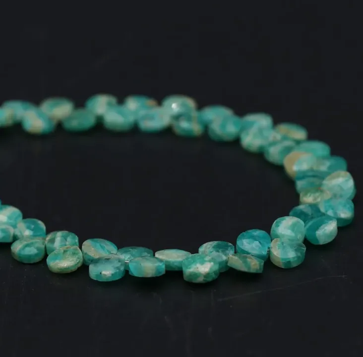 Amazonite Faceted Heart Shape