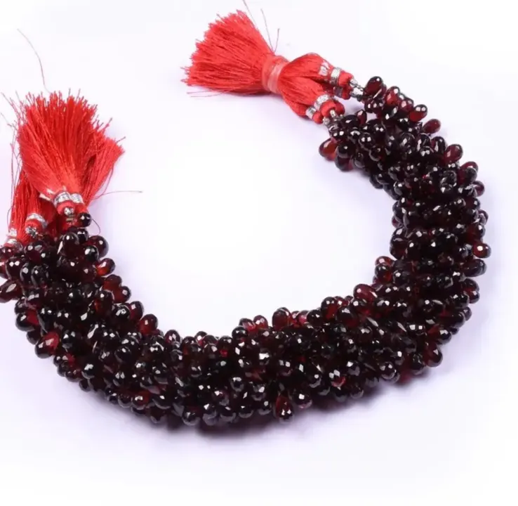 AAA Quality Natural Garnet Side Drilled Faceted Tear Drops