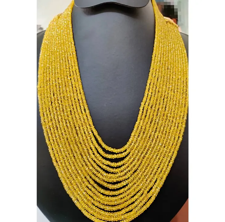 Yellow Sapphire Fasited Beads