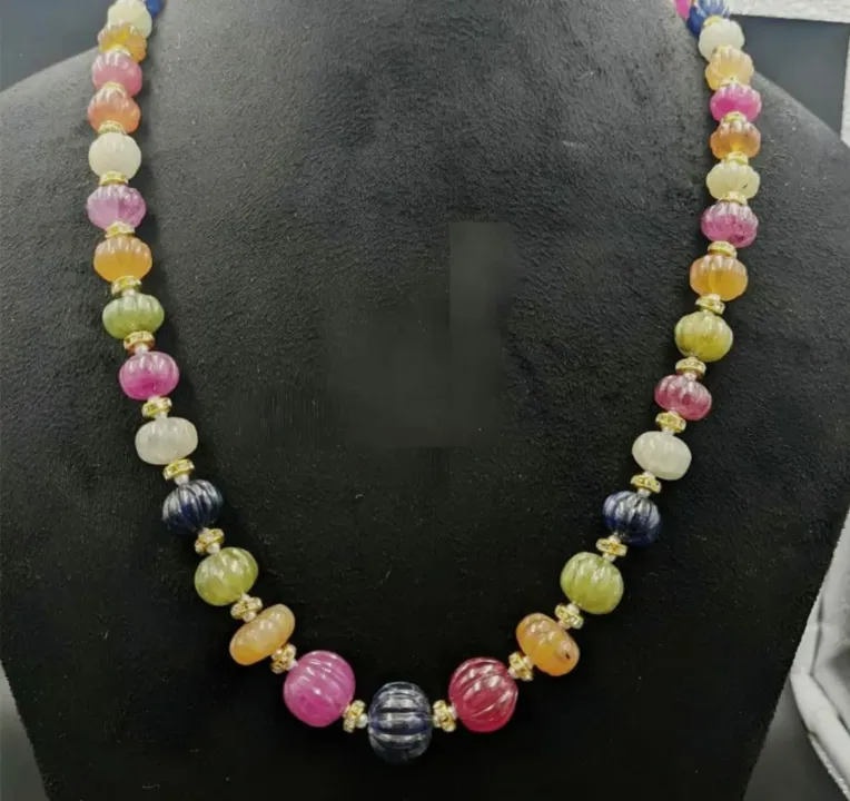 Multi Colour Melon Beads