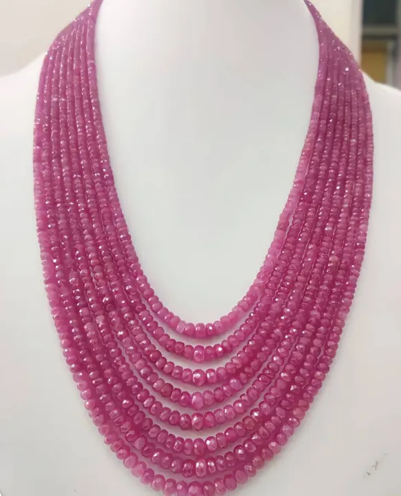 Pink Sapphire Facited Beads