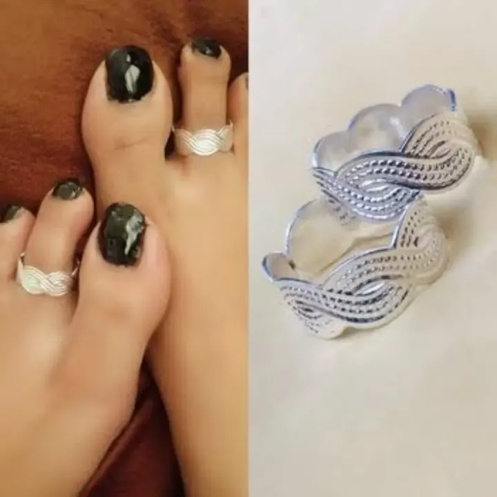 silver toe rings