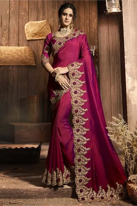 Fancy Embroidery Saree