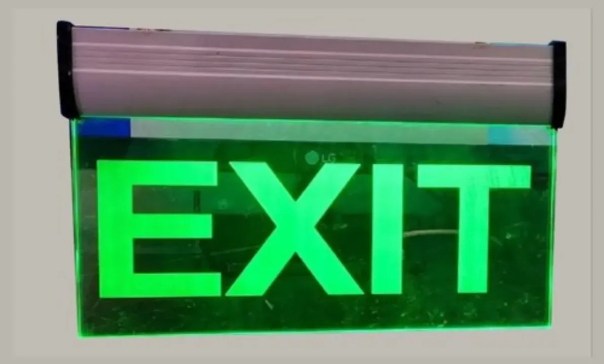 Acrylic LED Exit Sign Board