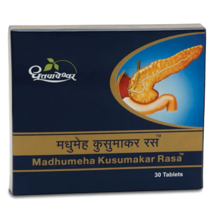 Dhootapapeshwar Madhumeha Kusumakar Rasa Tablet, 30's