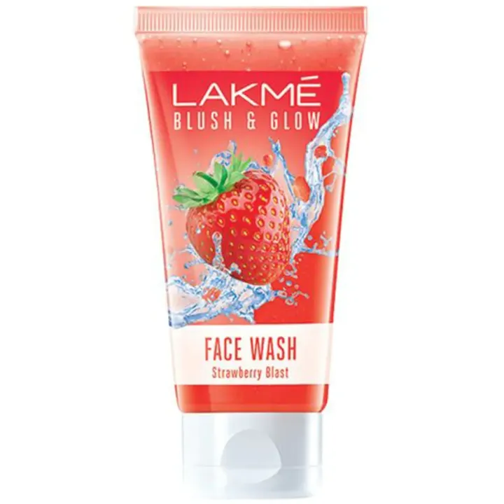 Lakme Blush & Glow Strawberry Freshness Gel Face Wash with Strawberry Extracts 50 gm