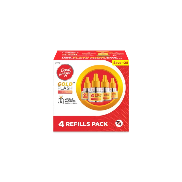 Good Knight Gold Flash Refill 45 ml (Pack of 4)