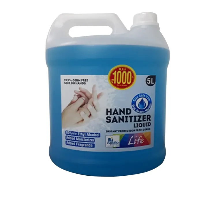 Apollo Pharmacy Life Hand Sanitizer Liquid 5 ltr
