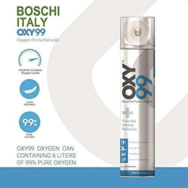 Boschi Italy Oxy 99 Breathe Pure Oxygen 500 ml